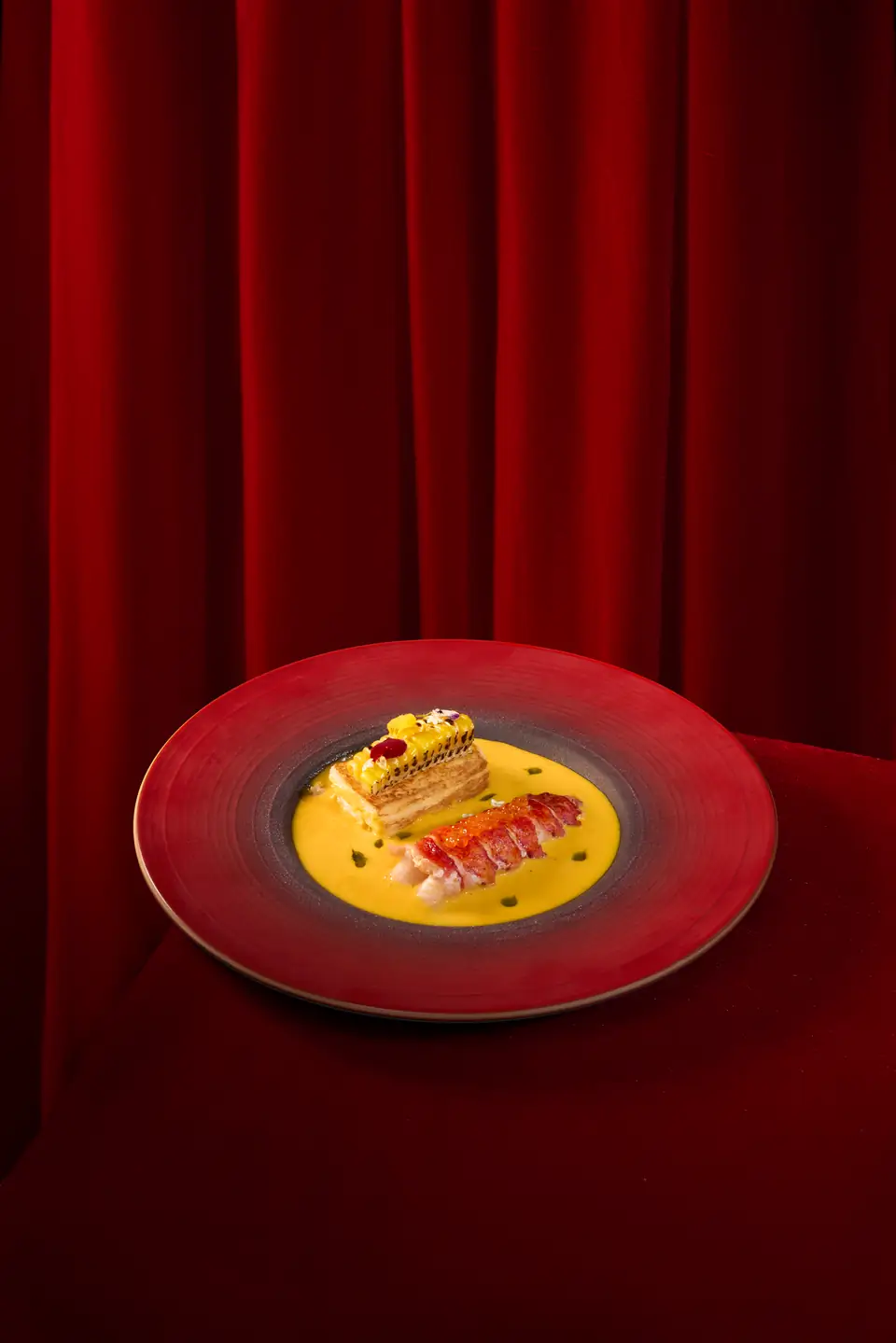 Ảnh món fine-dining đã qua chỉnh màu và retouch cho dự án Làng Chài